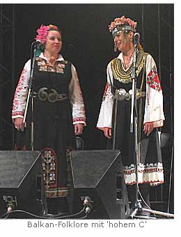 Balkan-Folklore mit 'hohem C'