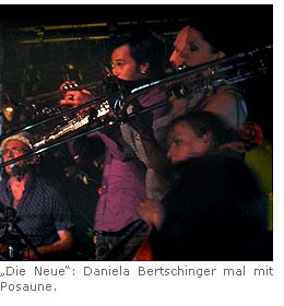 ''Die Neue'': Daniela Bertschinger mal mit Posaune.
