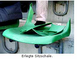 Erlegte Sitzschale.